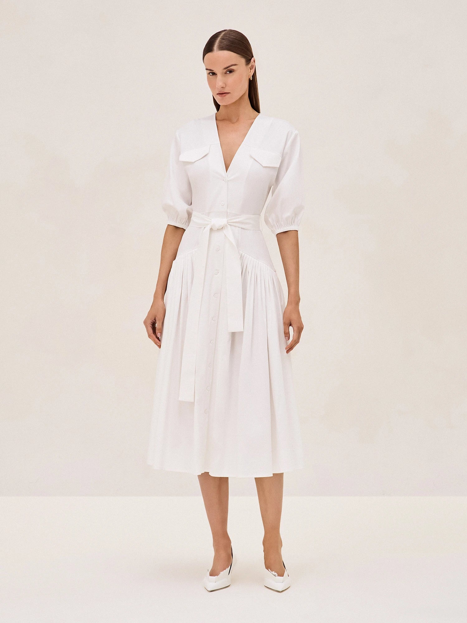 Alexis Oasis Dress White