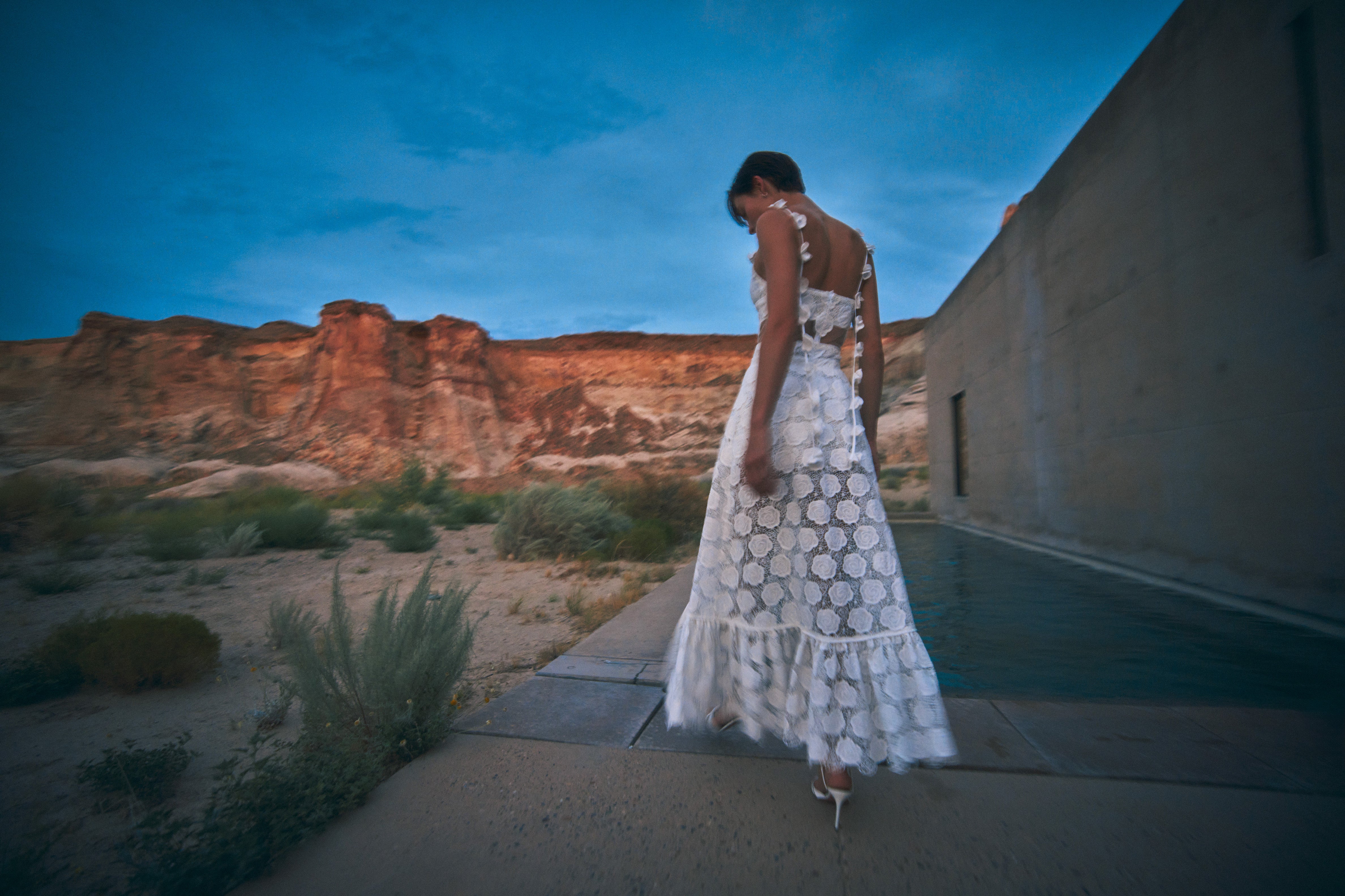 Romper with long skirt hotsell in back